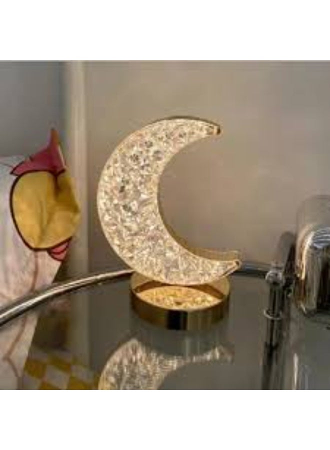 أباجورة كريستال هلال ونجمة – لمسة فنية مضيئة لشهر رمضان - Image 4